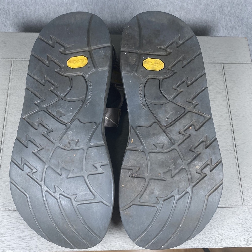 Chaco Z1 Classic Sandals Mens Size 9 Grey Stay Weird Custom Vibram Hiking Shoes - Picture 9 of 9